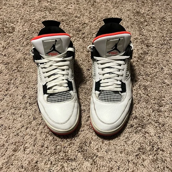 Jordan 4 citron size 14 bright crimson s-l400.jpg main image 4
